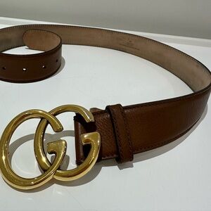 Gucci belt with gold hardware
